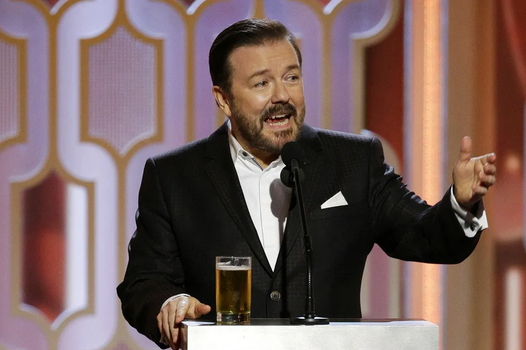 Golden Globe Awards, Ricky Gervais, Paul Drinkwater, NBC