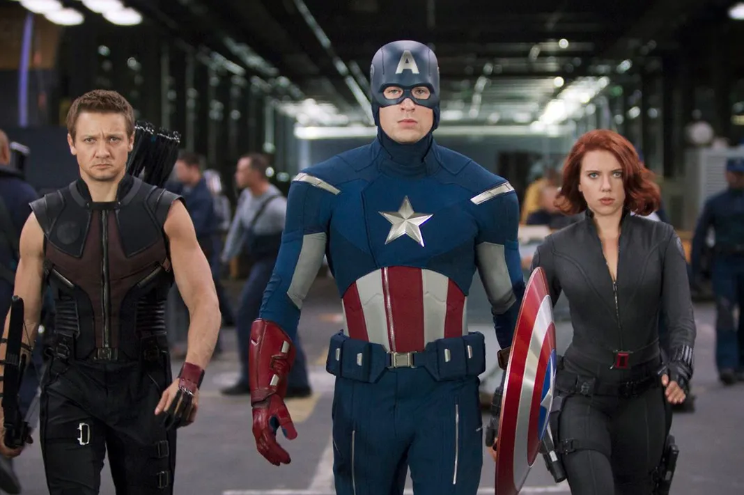 Avengers: Age of Ultron, Jeremy Renner, Chris Evans, Scarlett Johansson, Marvel Studios