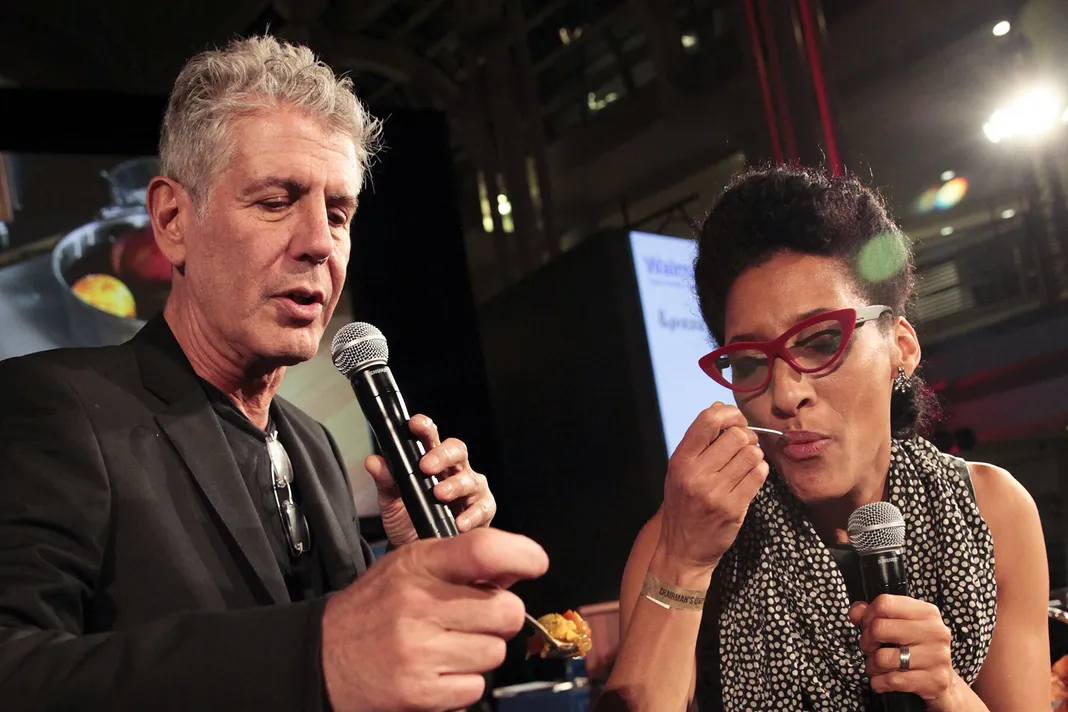 Anthony Bourdain and carla hall