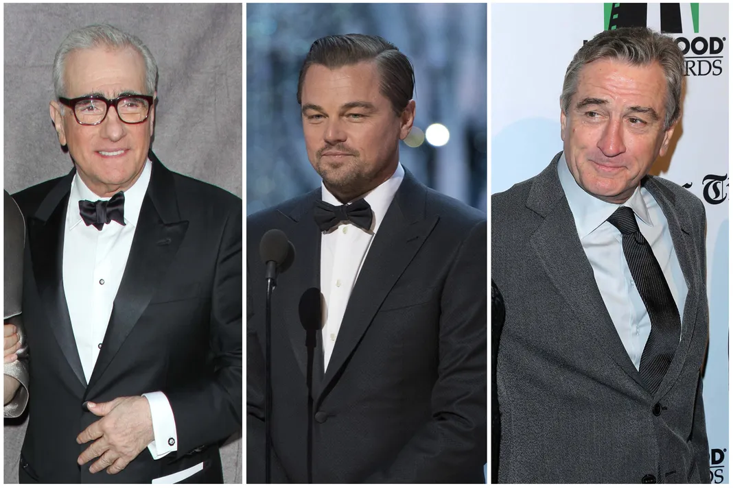 Leonardo DiCaprio, Robert DeNiro and Martin Scorsese