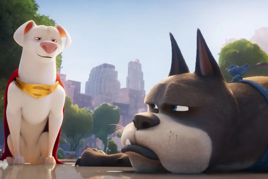 dc league of superpets- dwayne johnson and kevin hart
