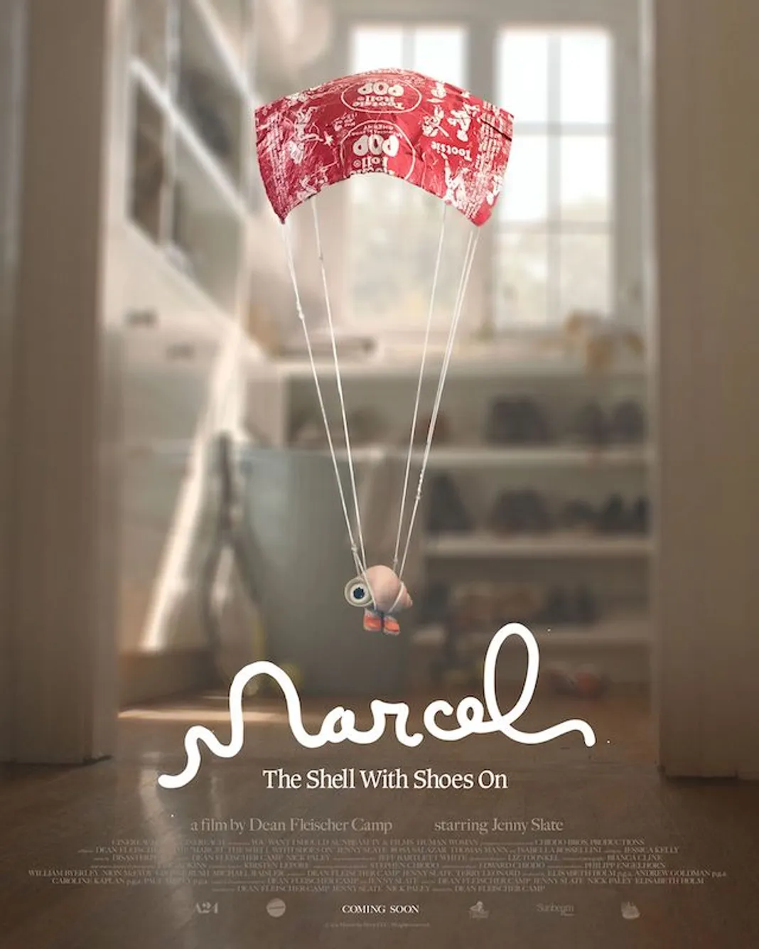 marcel the shell with shoes on- poster