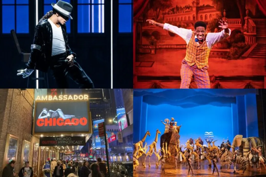 broadway 2022- mj, funny girl, chicago, lion king