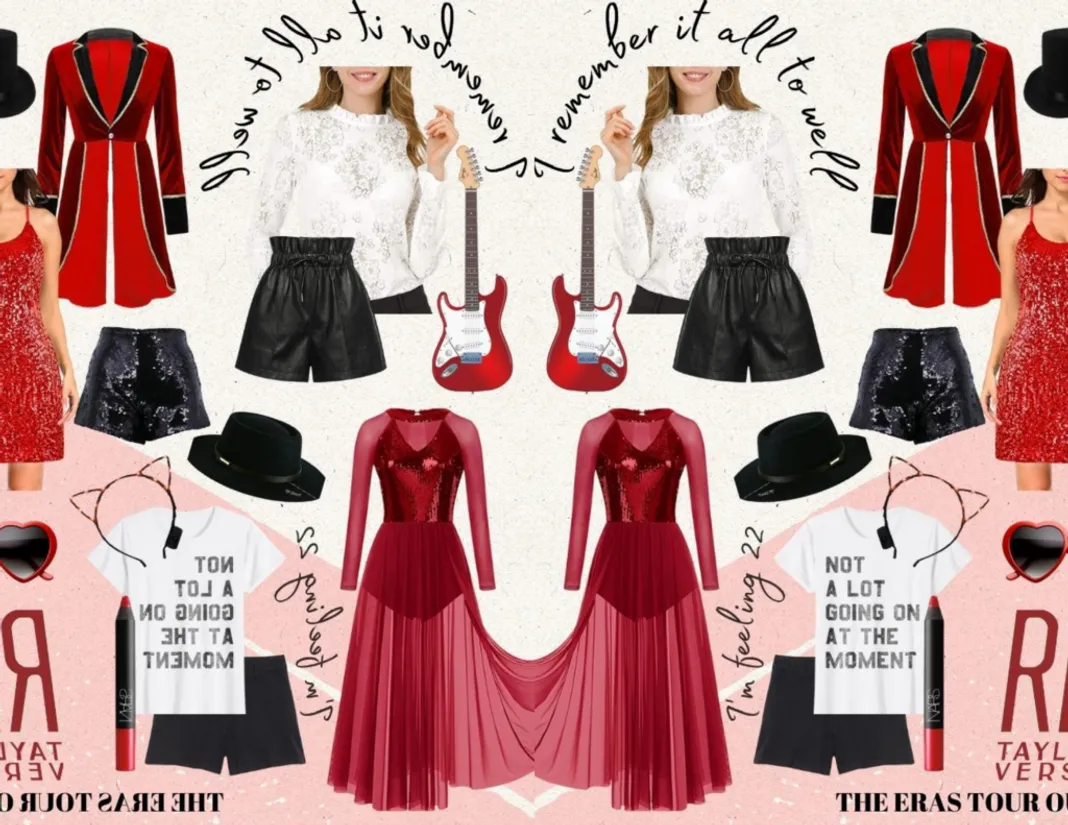 Red Era Outfit Inspiration - Credit: Guitar & Lace