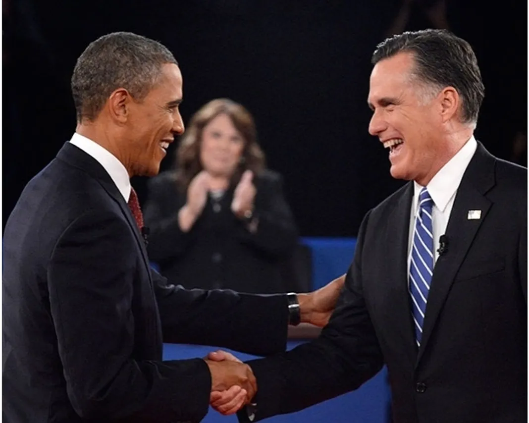 Romney and Obama 2012