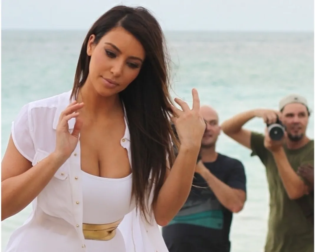 Kim Kardashian, Beach Pic