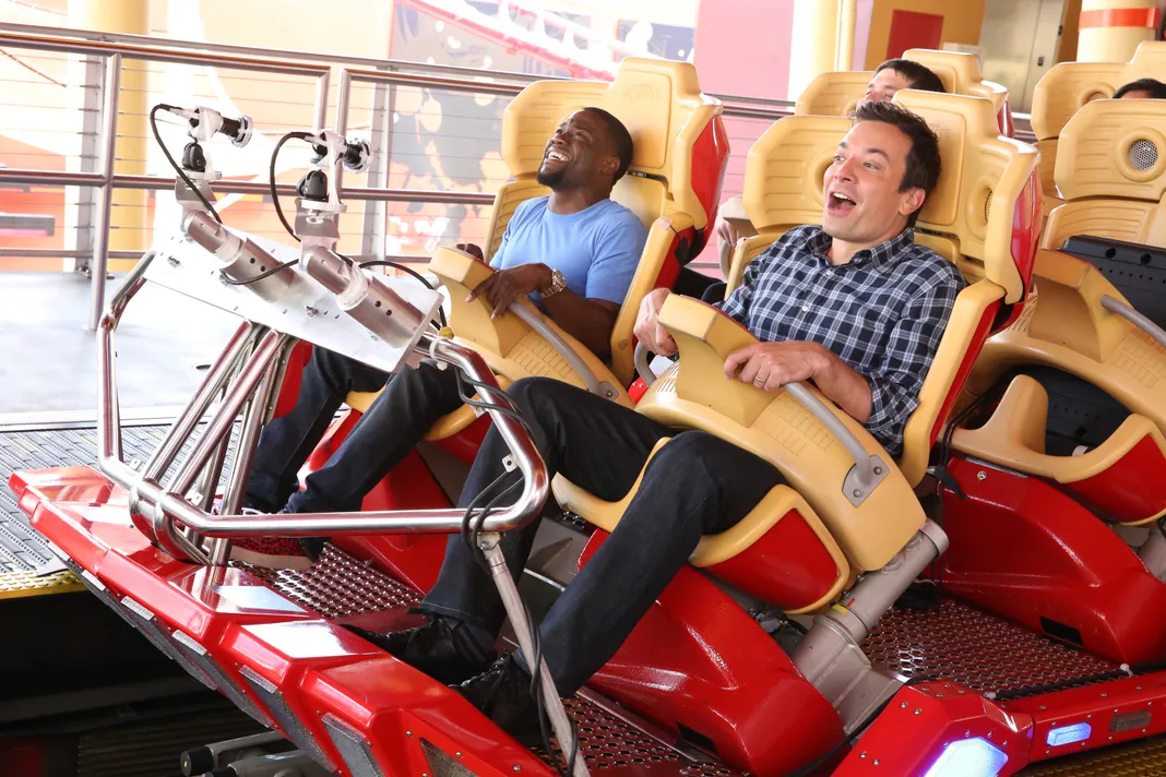 Jimmy Fallon And Kevin Hart Completely Lose It On This Epic Roller