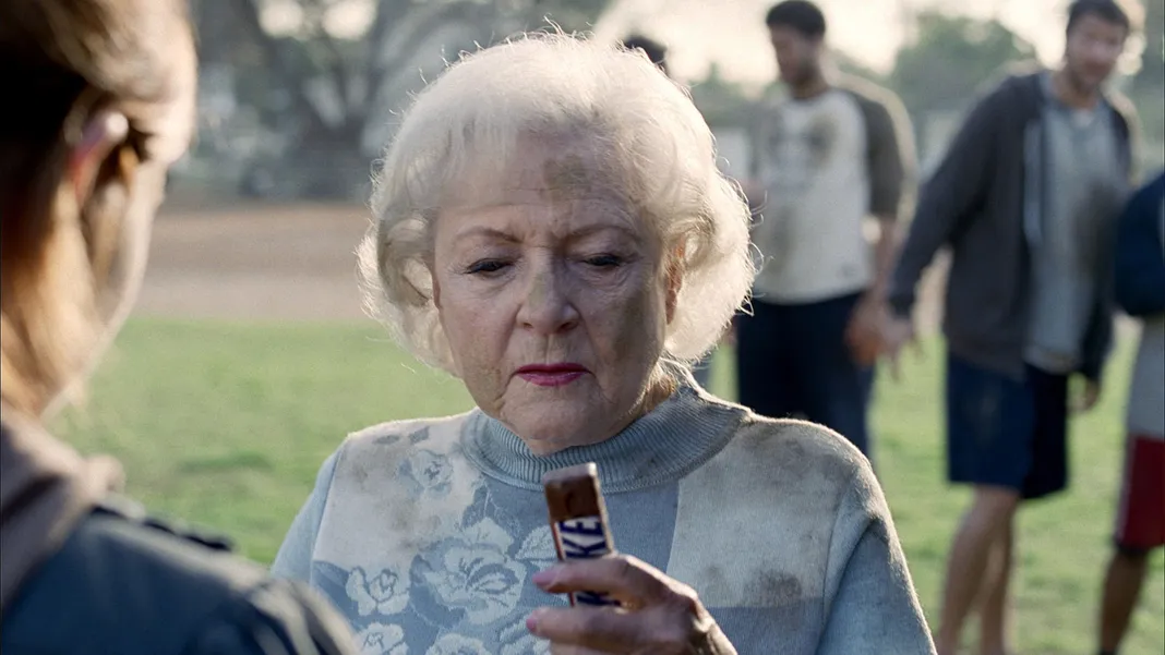 Betty White, Snickers Commercial