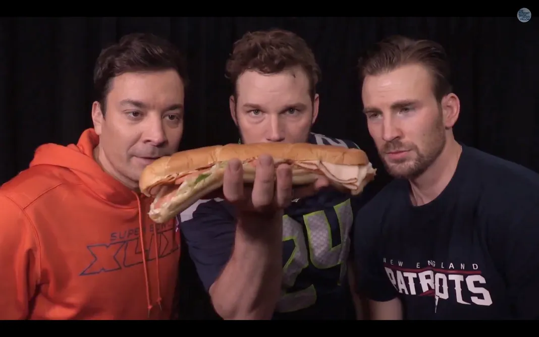 Jimmy Fallon, Chris Pratt, Chris Evans