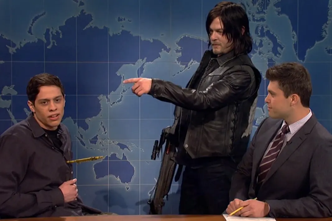 Saturday Night Live, Norman Reedus, Colin Jost, Pete Davidson