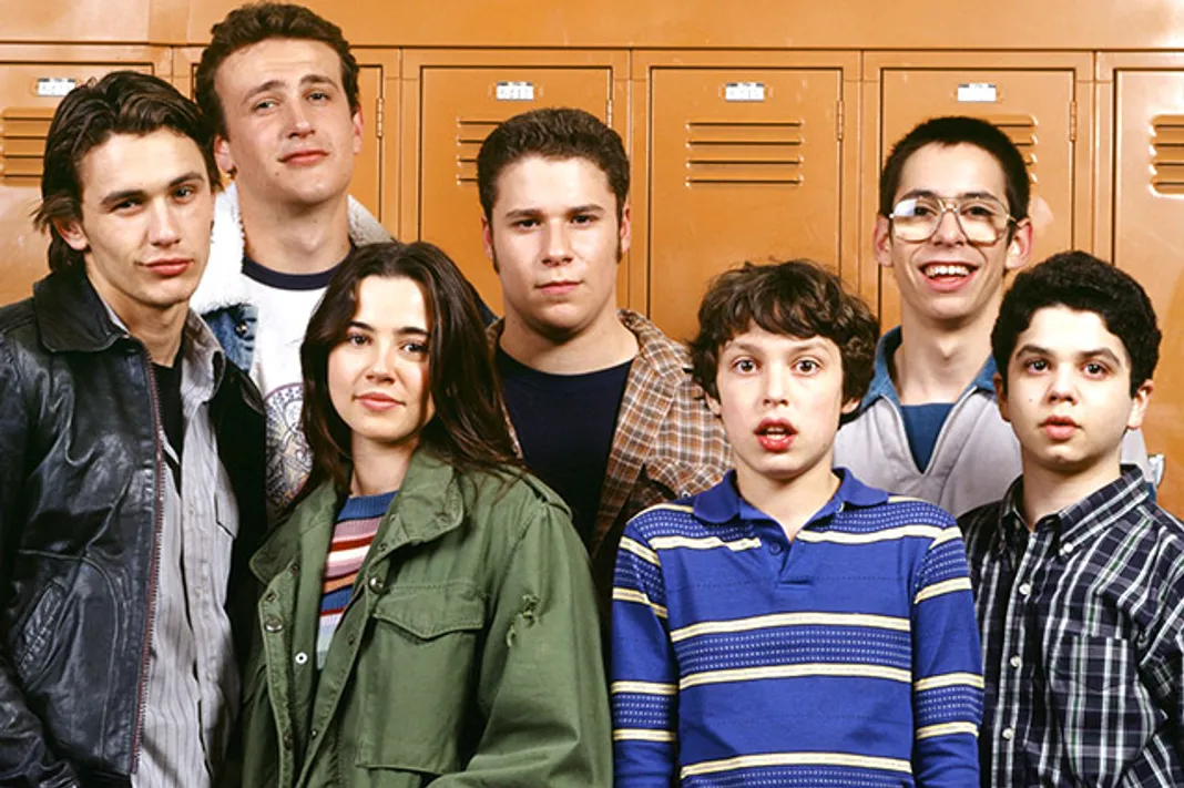 Freaks and Geeks, Linda Cardellini, John Francis Daley, James Franco, Samm Levine, Seth Rogen, Jason Segel