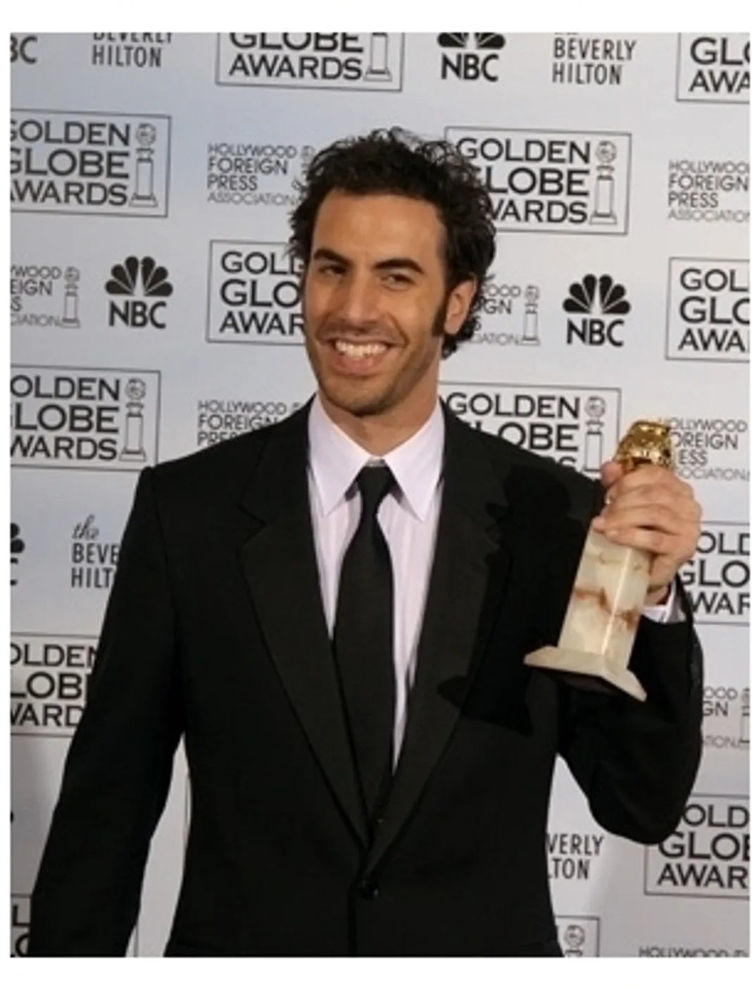 64th Annual Golden Globes Awards Backstage: Sacha Baron Cohen