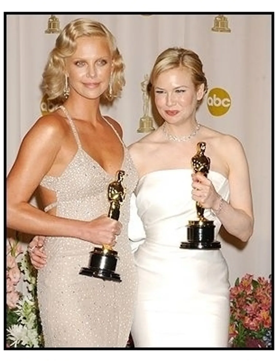 76th Annual Academy Awards - Charlize Theron and Renee Zellweger - Backstage