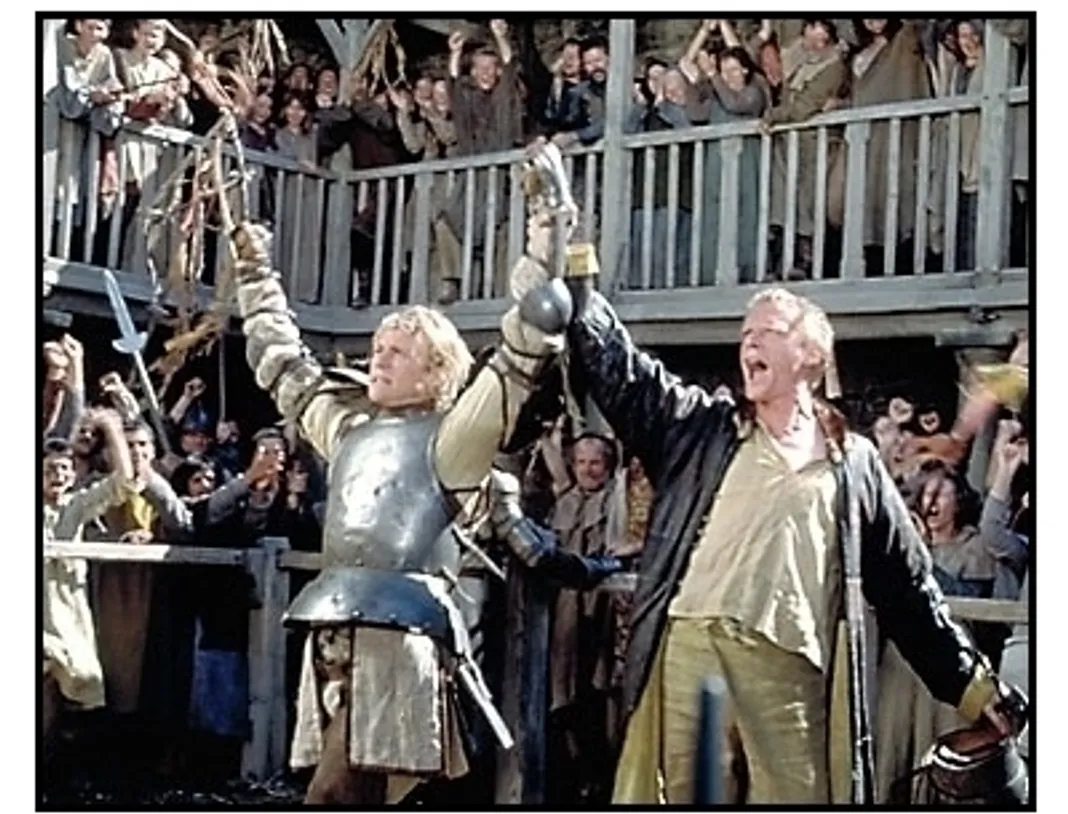 A Knight's Tale movie still: Heath Ledger and Paul Bettany