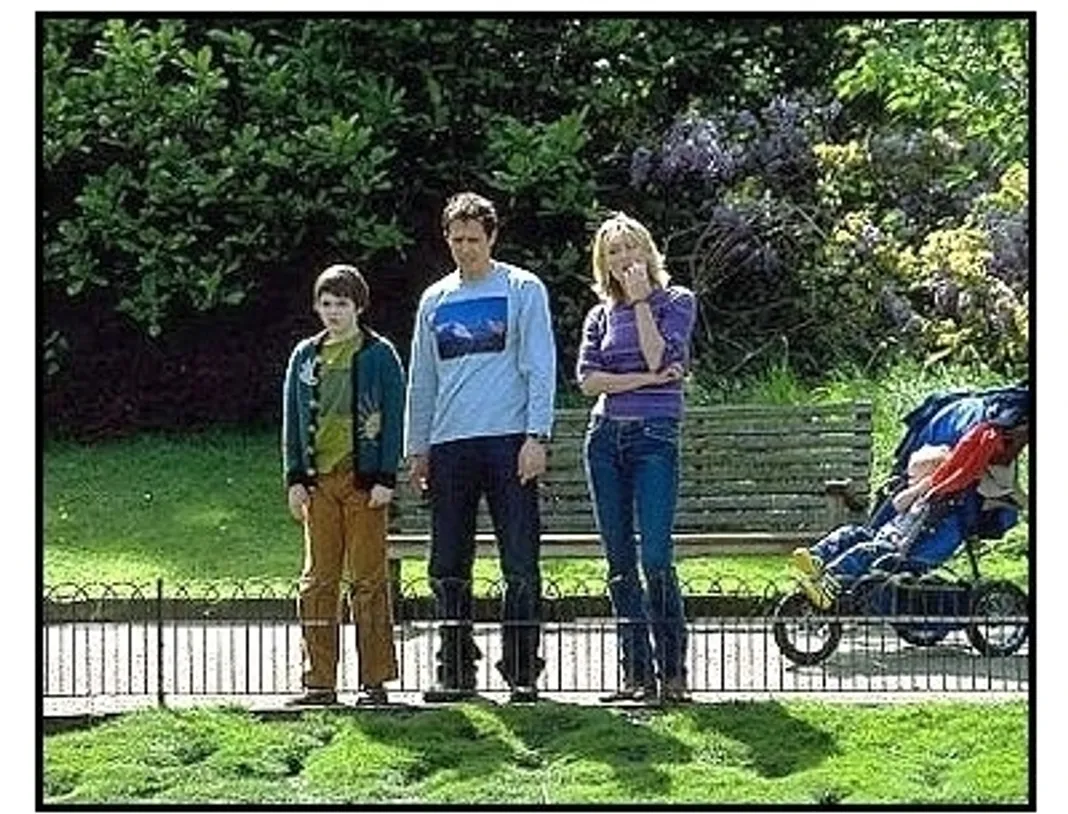 About a Boy Movie Still: Nicholas Hoult and Hugh Grant 