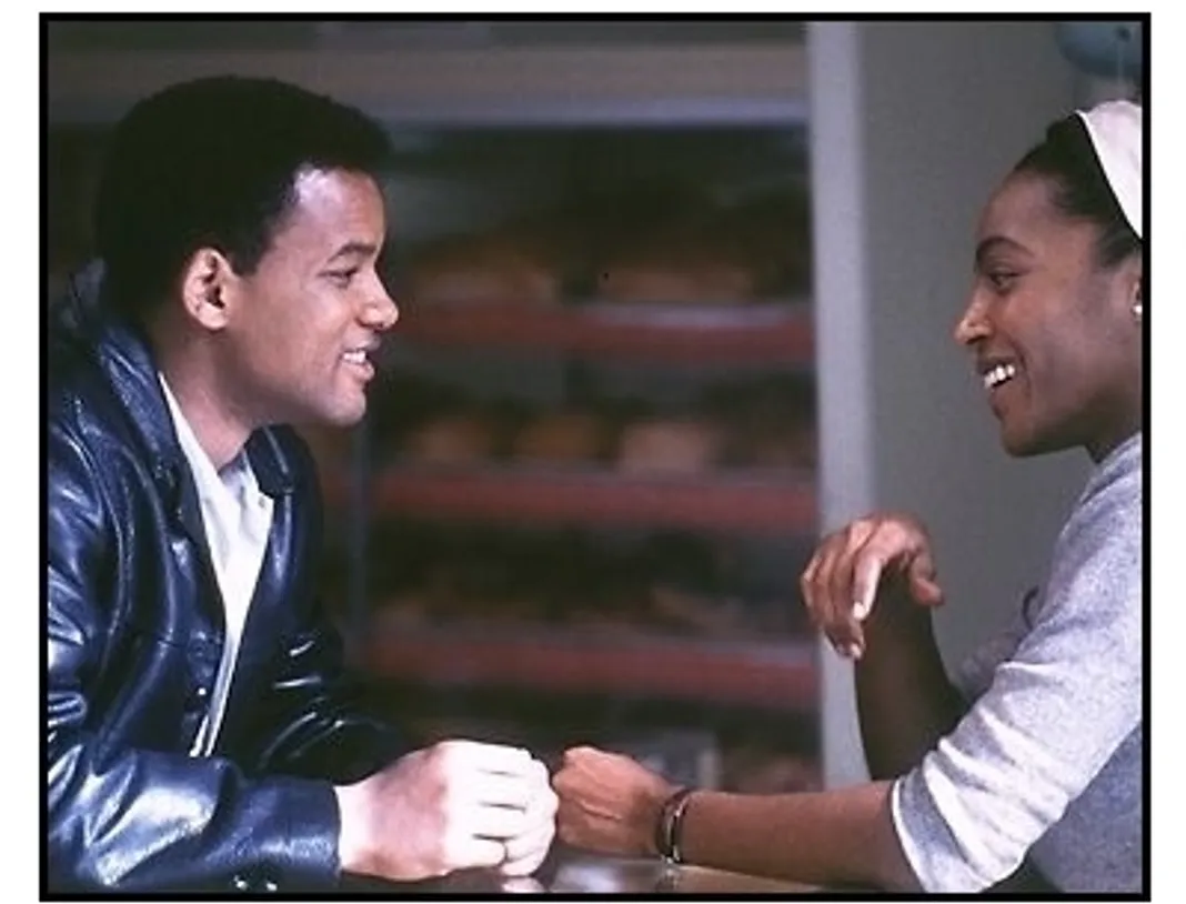 Ali movie still: Will Smith as Muhammad Ali and Nona Gaye as his second wife, Belinda