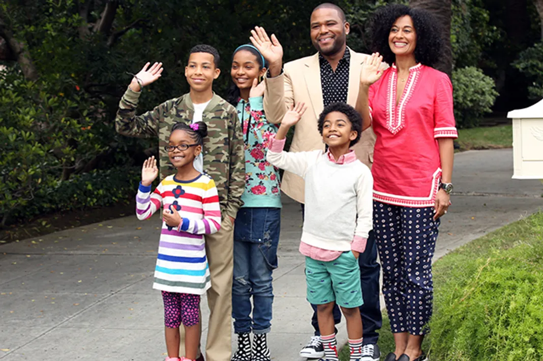 Anthony Anderson, Tracee Ellis Ross, Yara Shahidi, Marcus Scribner, Marsai Martin, Miles Brown, Blackish, ABC, 092415