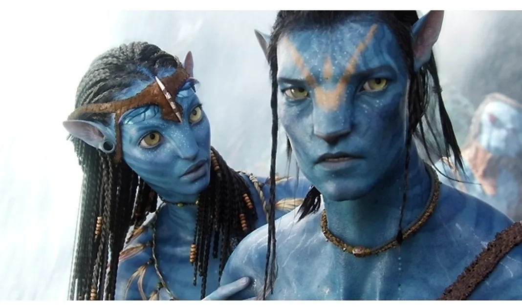 Avatar Movie Stills: Zoë Saldana and Sam Worthington 