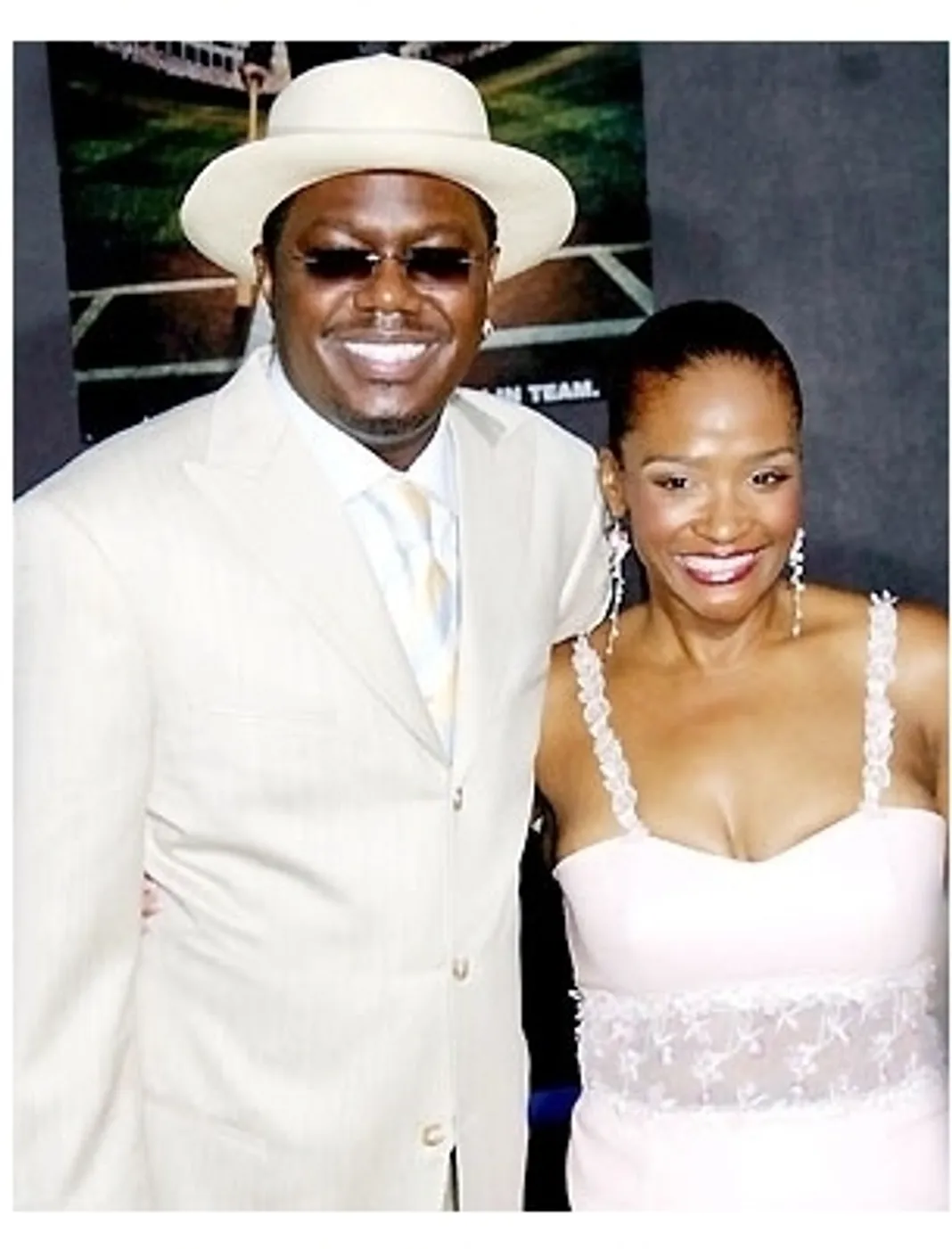 Bernie Mac and his wife Rhonda at the Los Angeles Premiere of 'Mr 3000' held at the El Capitan Theater. Los Angeles, California. 09.08.04