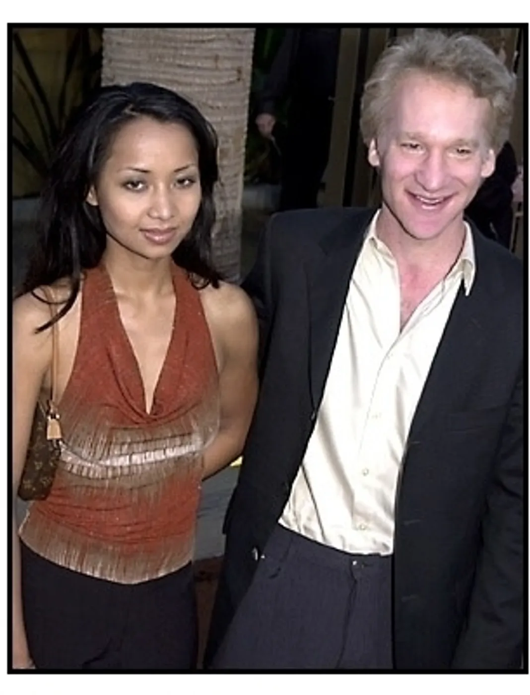 Bill Maher and date at the Angel Eyes premiere