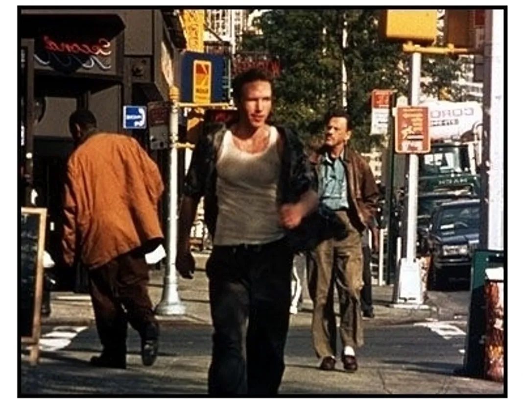 Bobby G. Can't Swim movie still: Bobby G. (John-Luke Montias) on the streets of Hell's Kitchen