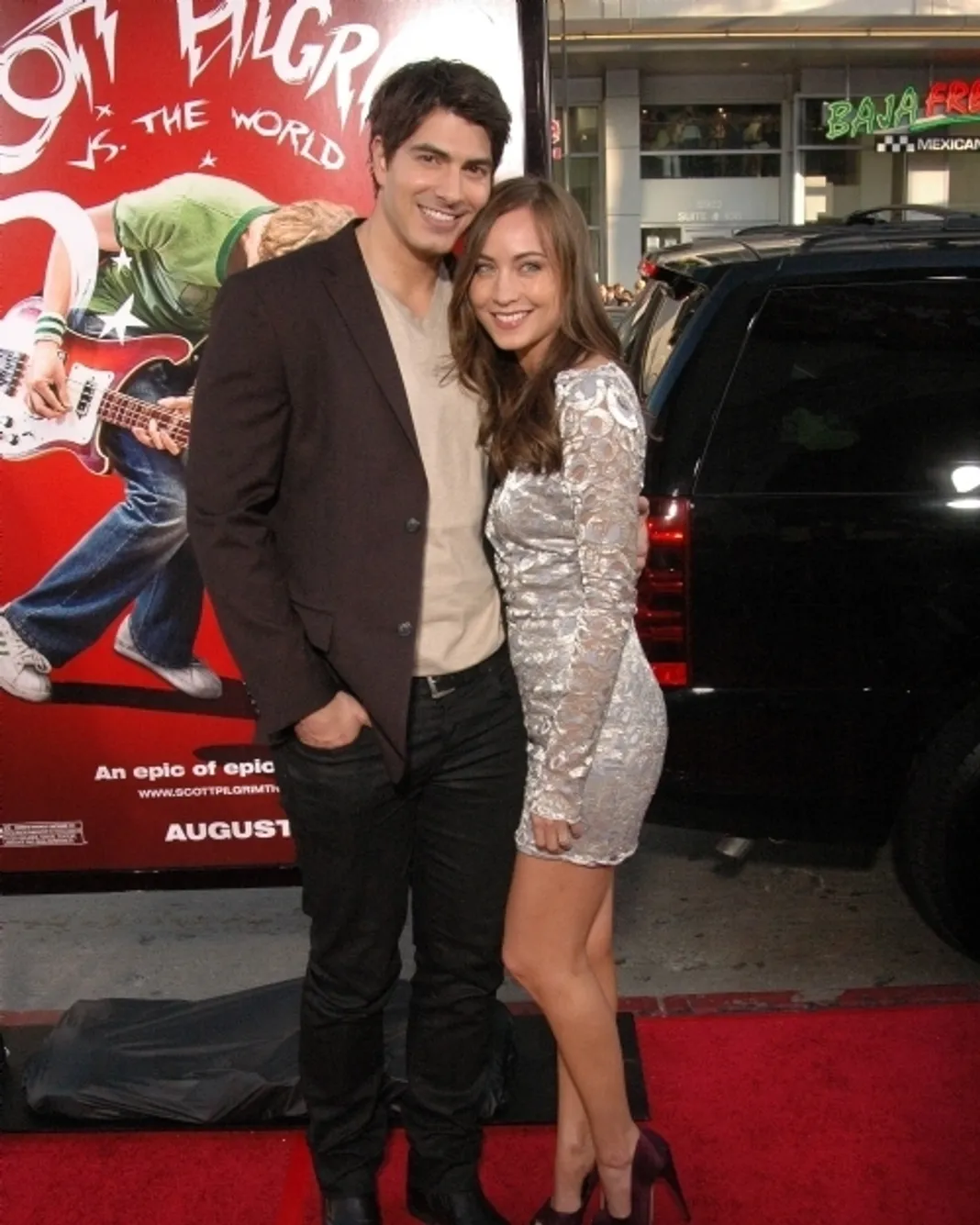 Brandon Routh and Courtney Ford