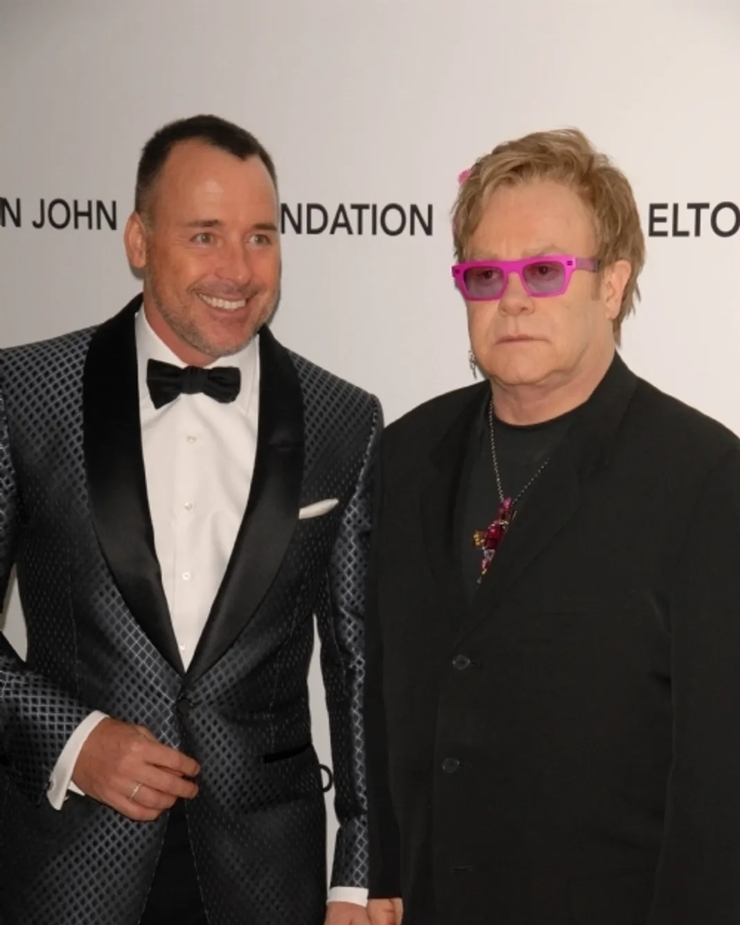 David Furnish and Elton John