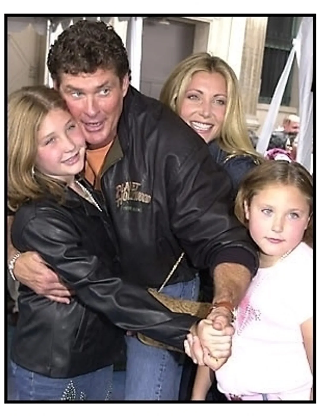 David Hasselhoff and family at the Atlantis premiere