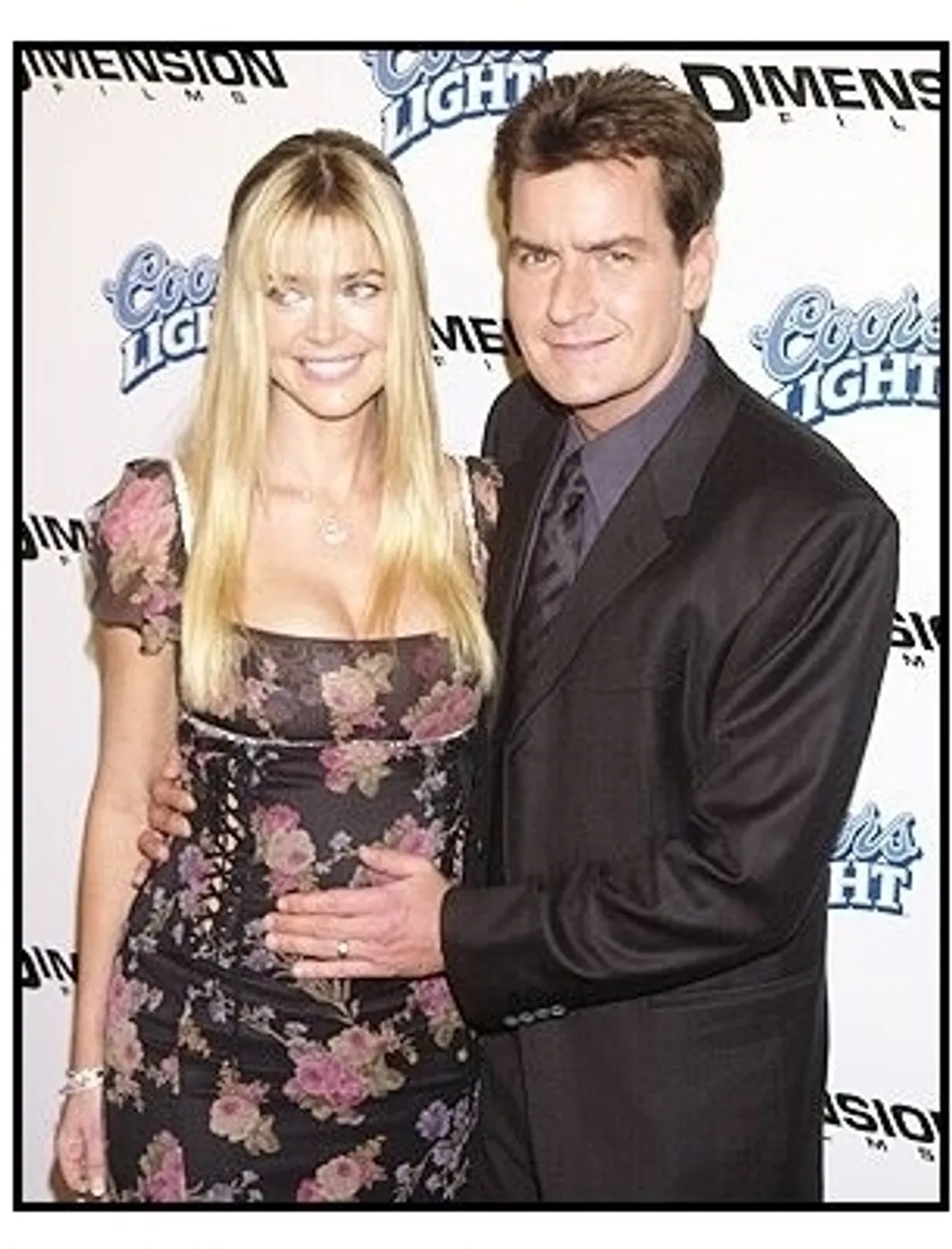 Denise Richards and Charlie Sheen at the 