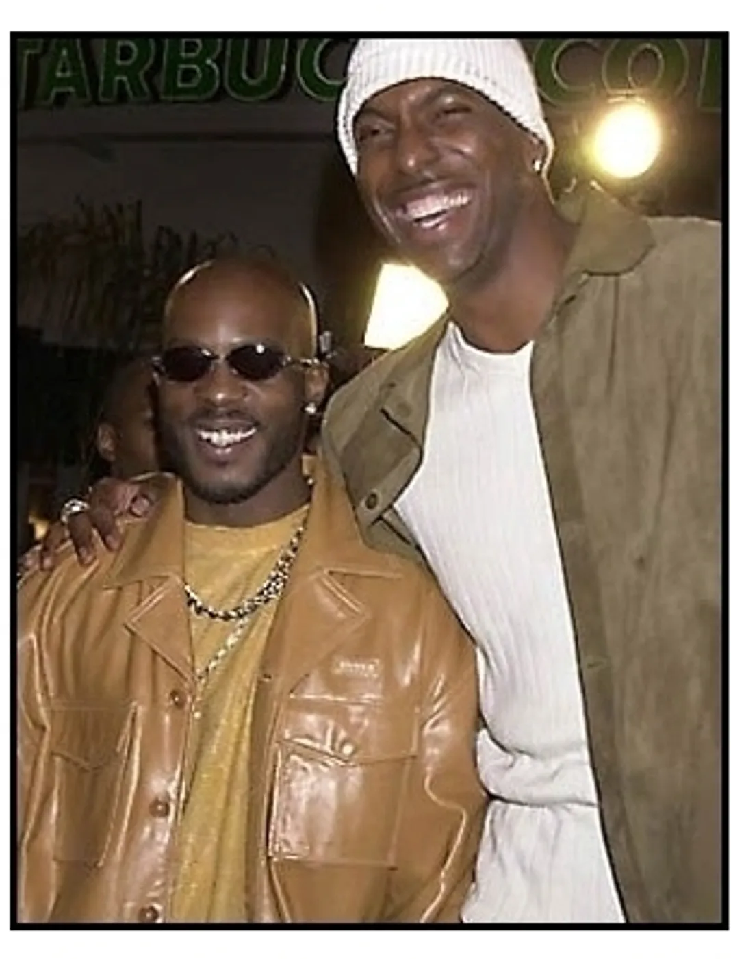 DMX and John Salley at the Exit Wounds premiere