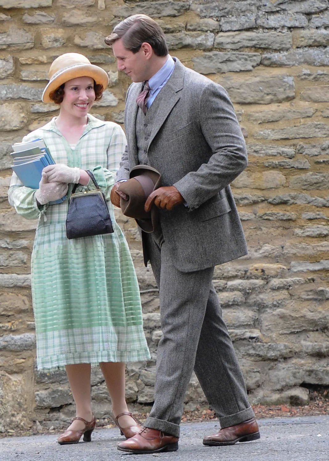 Downton Abbey Set, Daisy Lewis, Allen Leech