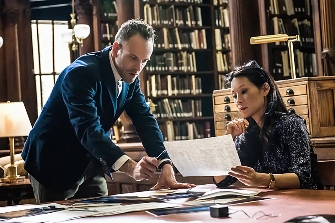 Elementary, Jonny Lee Miller and Lucy Liu