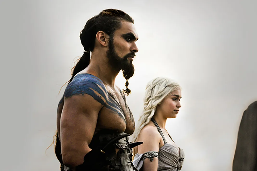 Emilia Clarke, Jason Momoa, Game Of Thrones, HBO, 100516