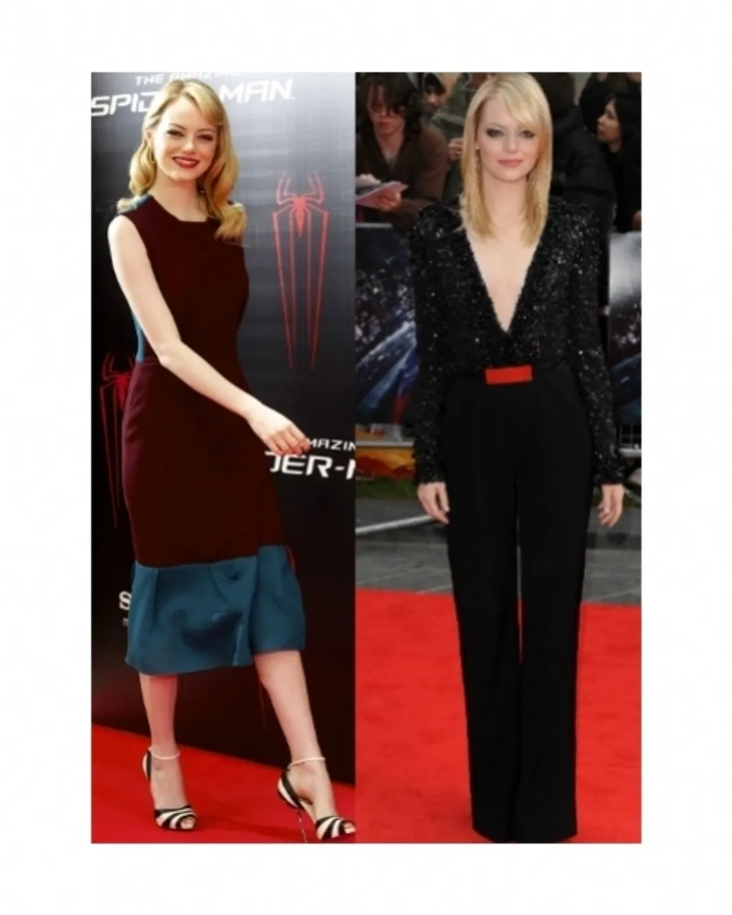 emma stone spiderman premiere style