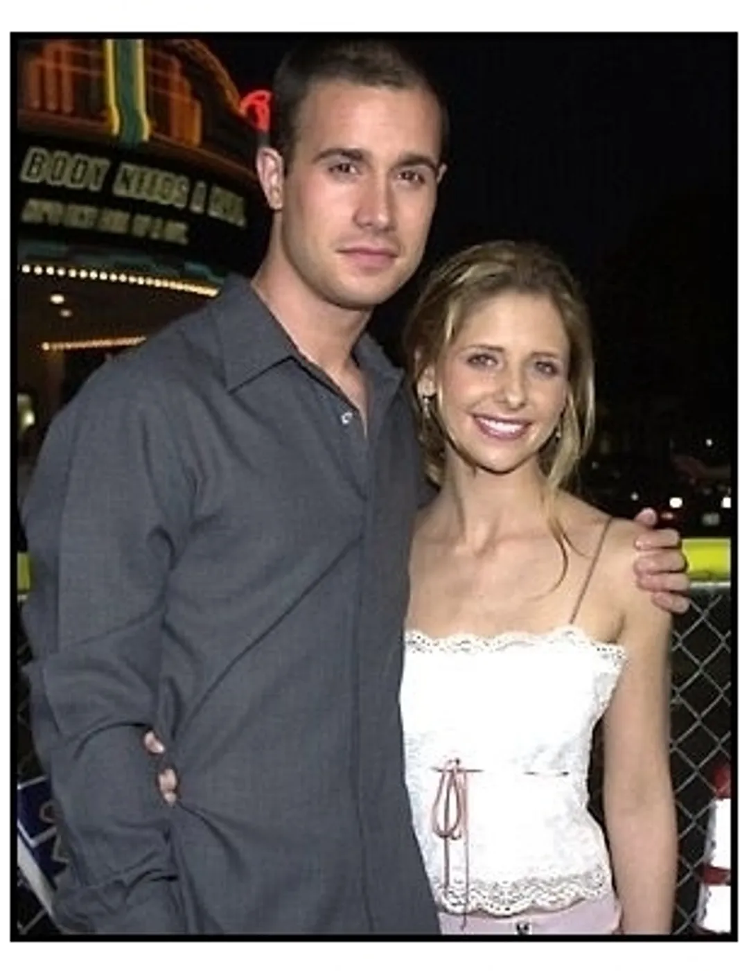 Freddie Prinze Jr and Sarah Michelle Gellar at the Summer Catch premiere