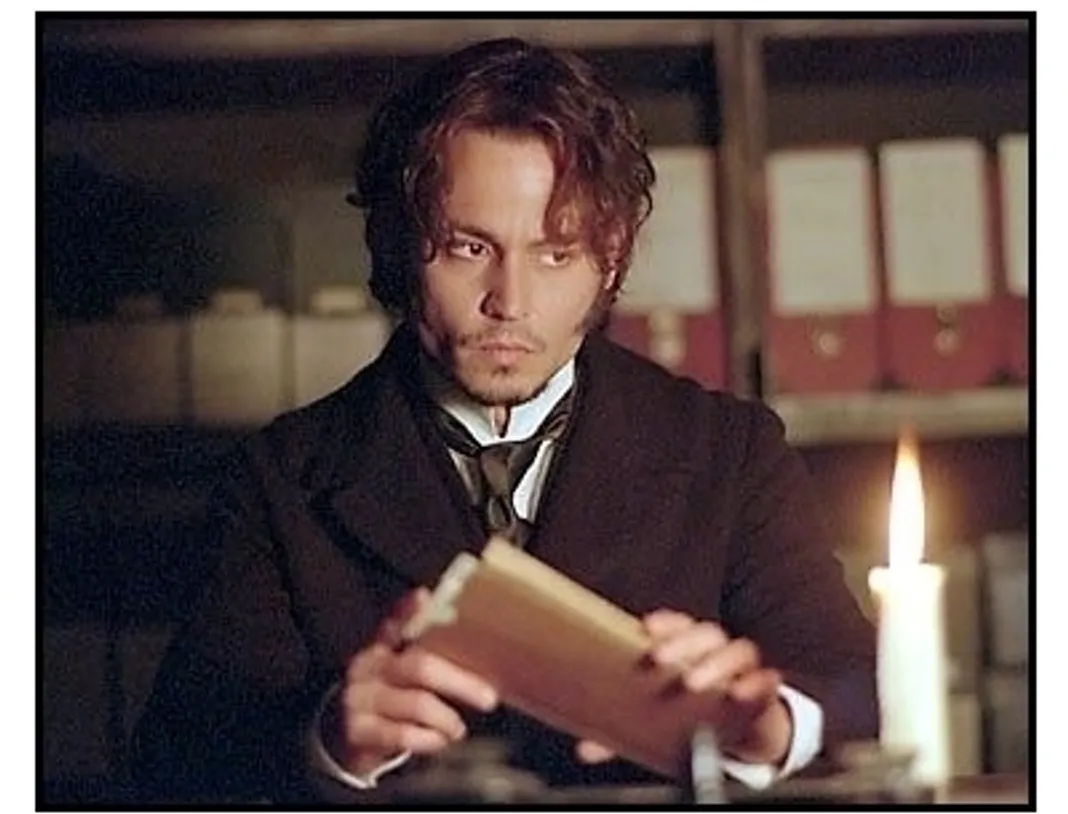 From Hell movie still: Johnny Depp 