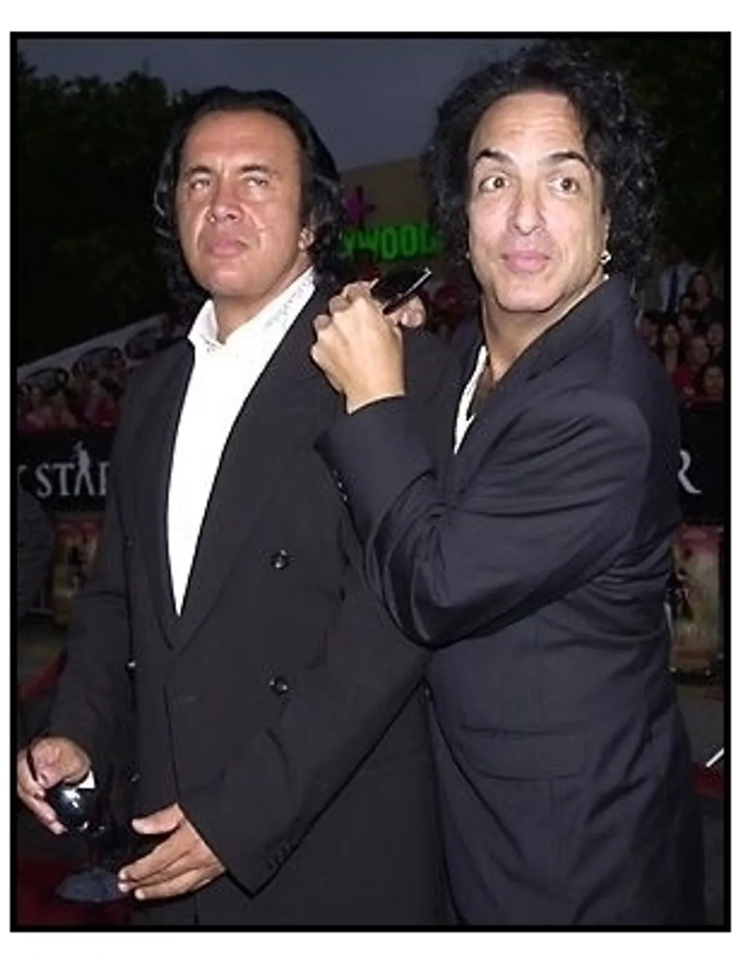 Gene Simmons and Paul Stanley of KISS at the Rock Star premiere