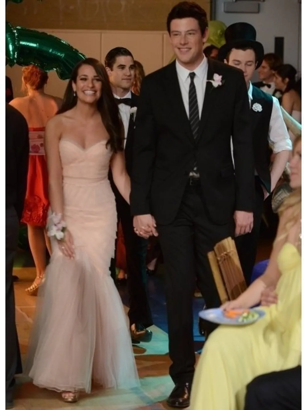 Glee, Prom 2012, Lea Michele and Cory Monteith