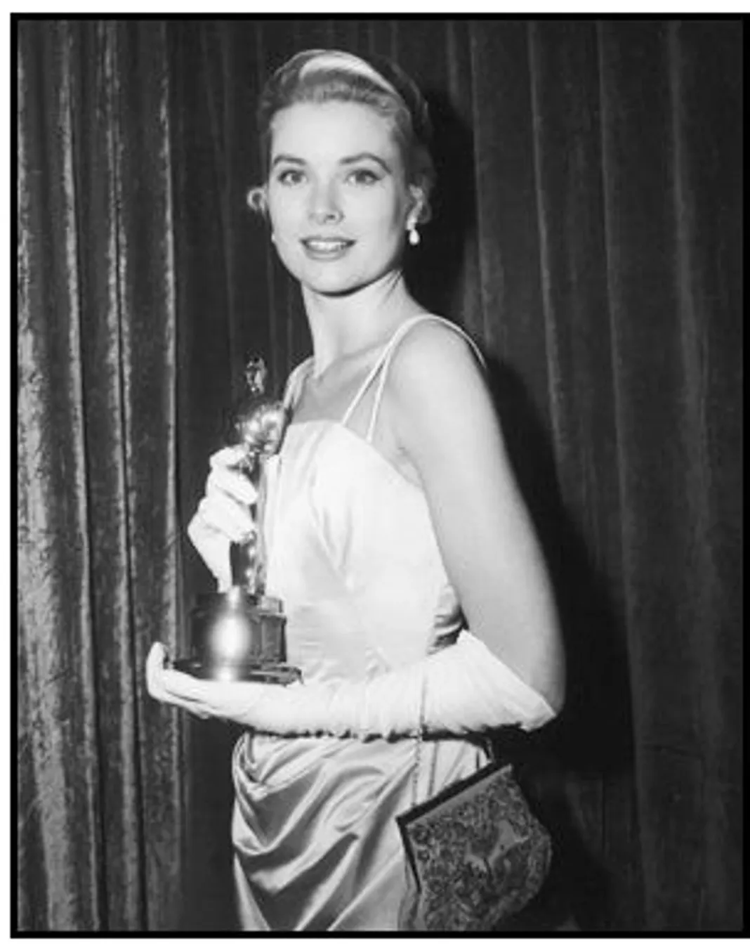 Grace Kelly at the  at the 1954 Academy Awards: