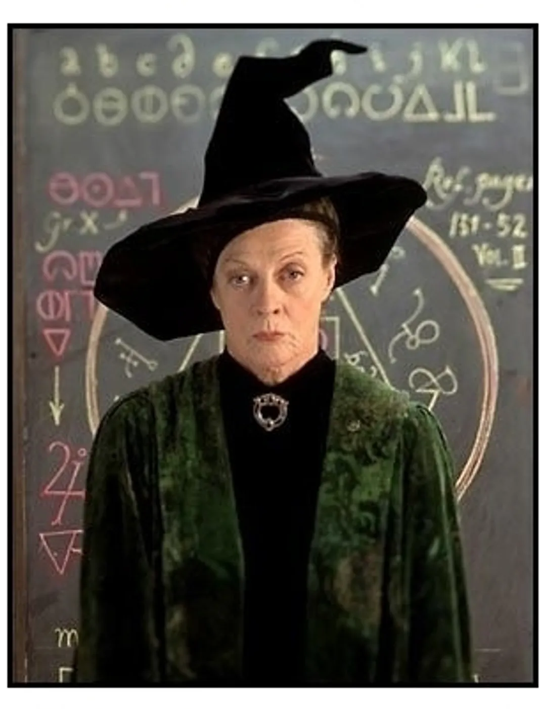 Harry Potter movie still: Maggie Smith as Professor McGonagall 