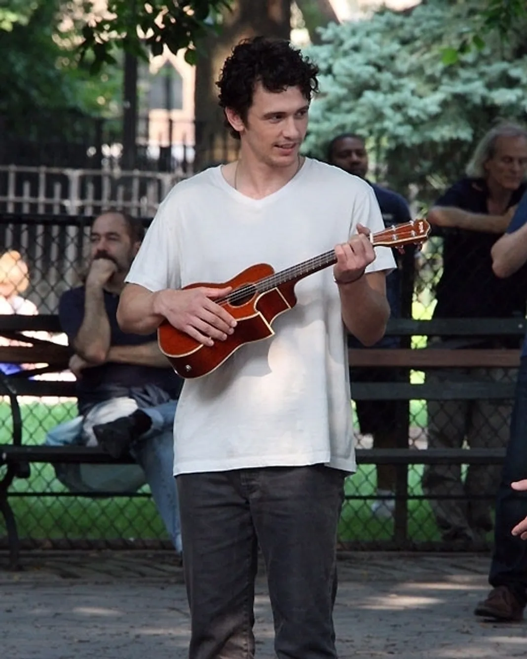 James Franco filming ‘Eat, Pray, Love’ in New York City, 8/4/09