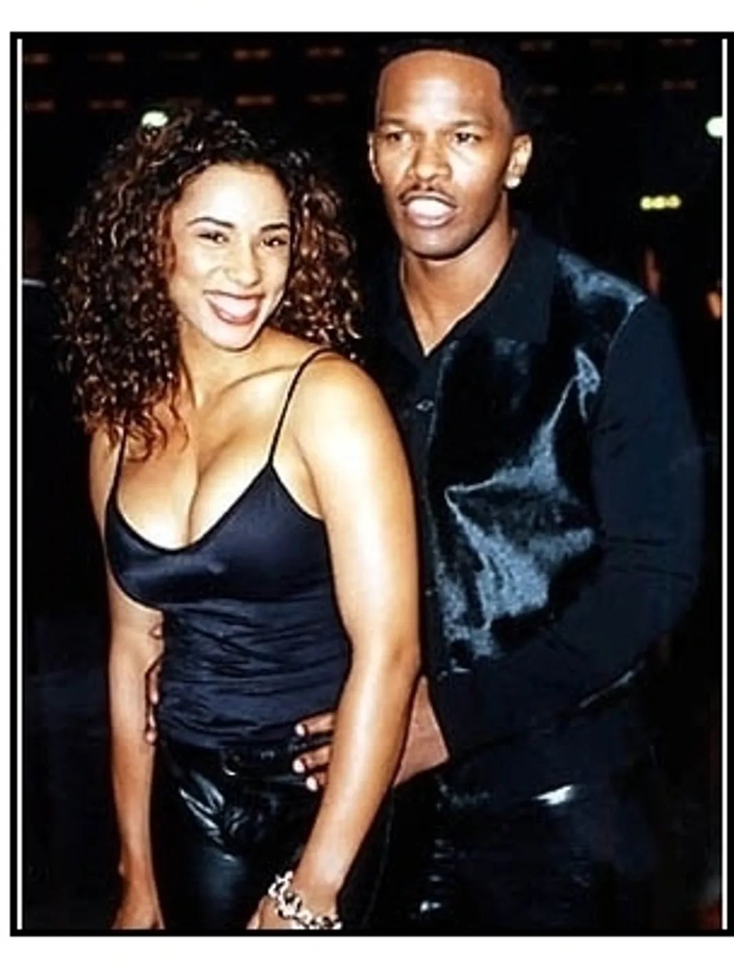 Jamie Foxx and date at the Bait premiere