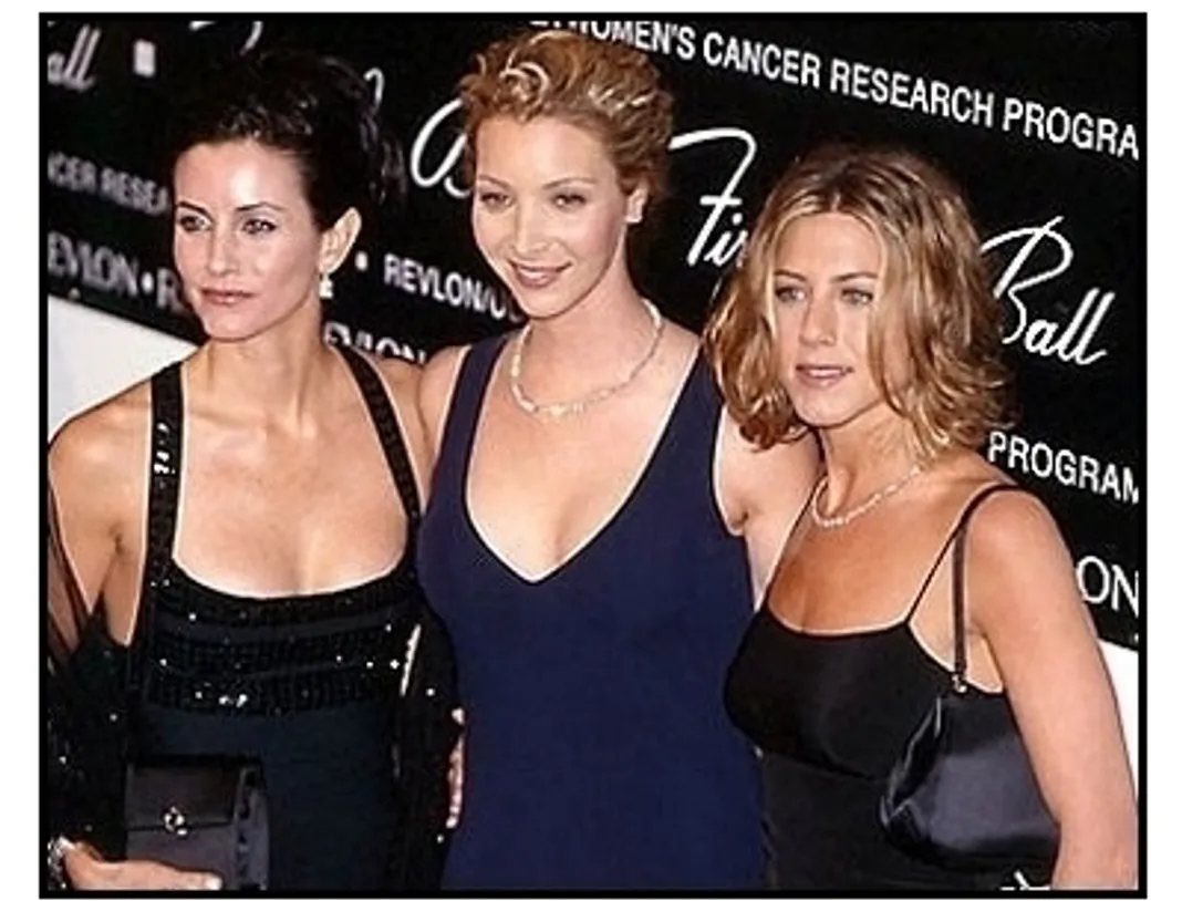 Jennifer Aniston, Lisa Kudrow and Courteney Cox Arquette at the 2000 Fire and Ice Ball