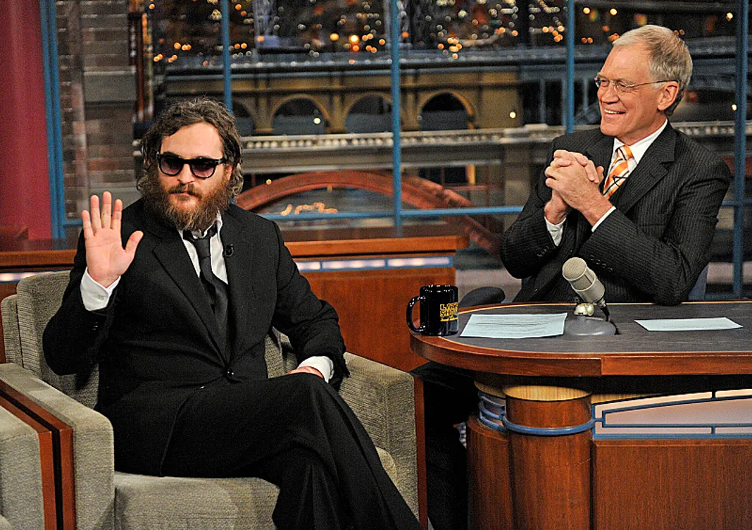 Joaquin Phoenix, David Letterman