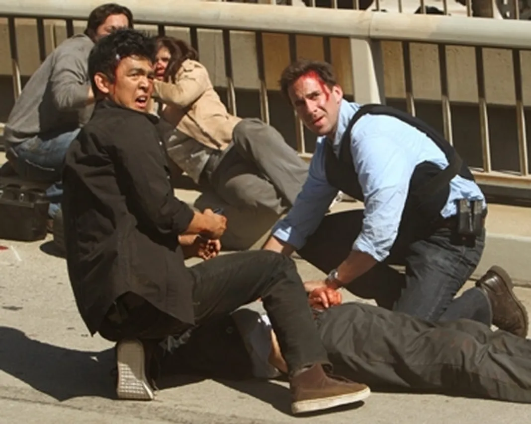 John Cho and Joseph Fiennes in 'FlashForward'