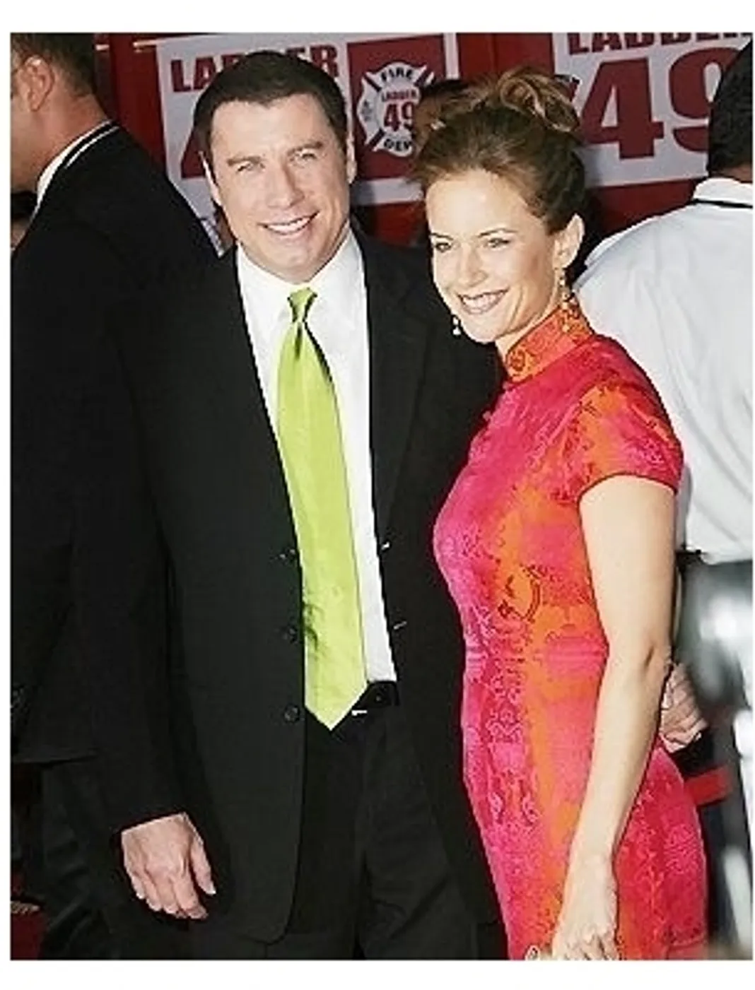 John Travolta and Kelly Preston at the Ladder 49 Premiere