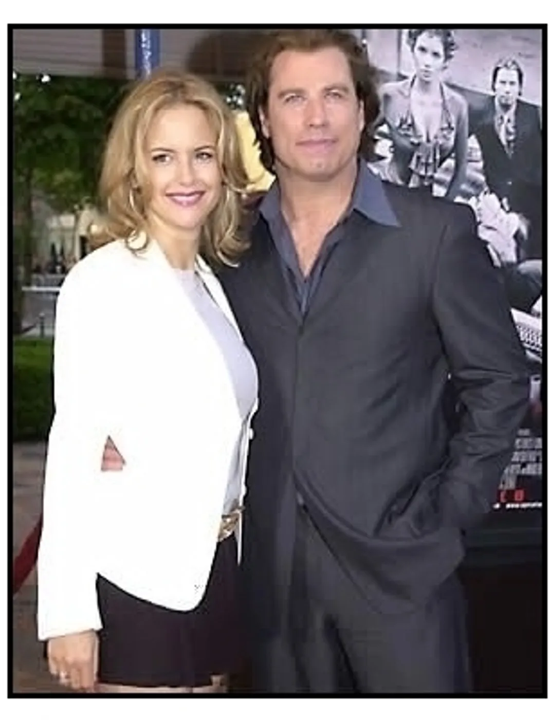 John Travolta and Kelly Preston at the Swordfish premiere 