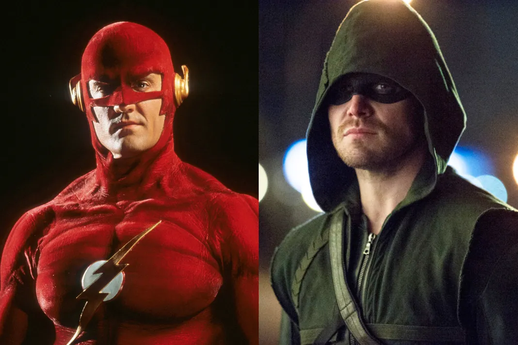 John Wesley Shipp and Stephen Amell