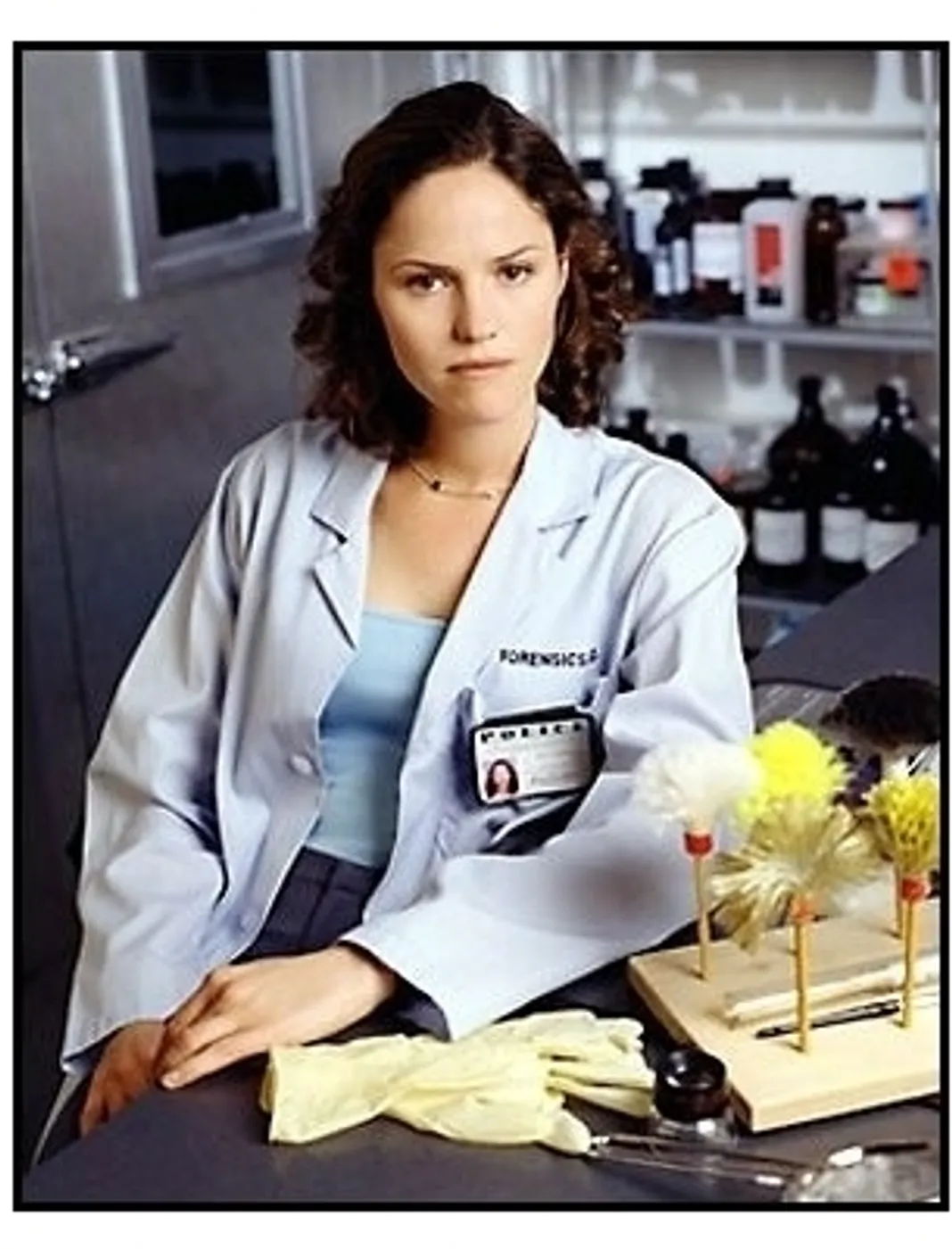 Jorja Fox as Sara Sidle in the CBS series CSI