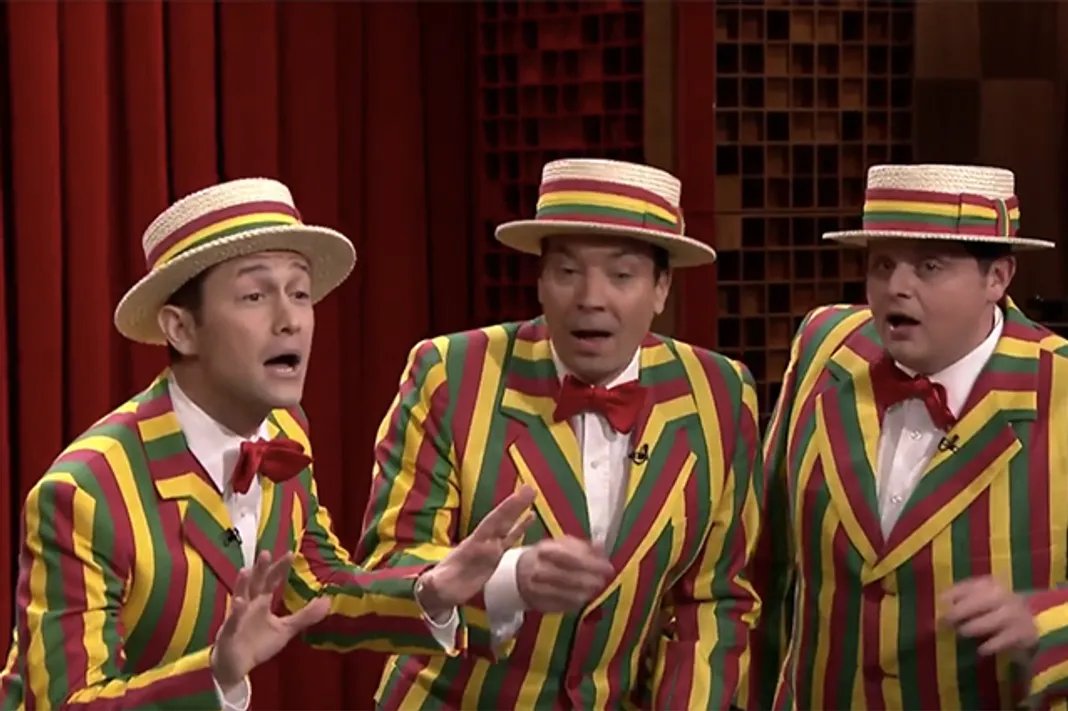 Joseph Gordon-Levitt, Jimmy Fallon, The Tonight Show, NBC, 092515-